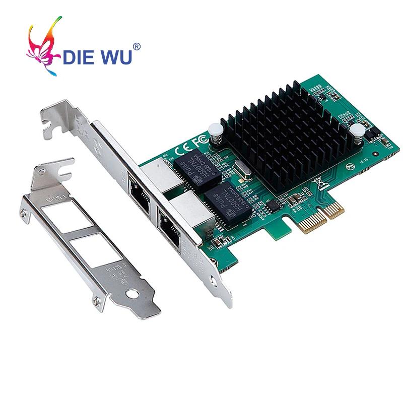2 Ʈ RJ45 PCIe 1x ⰡƮ Ʈũ   ī, NIC  82575/6 Ĩ, ª 귡Ŷ TXA020 , 10, 100, 1000Mbps